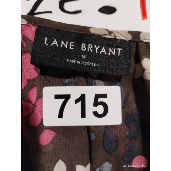 Lane‎ Bryant Bundle of 3 Women's size 16 Flowy Summer Fresh Boho Chiffon Tops - Picture 3 of 11